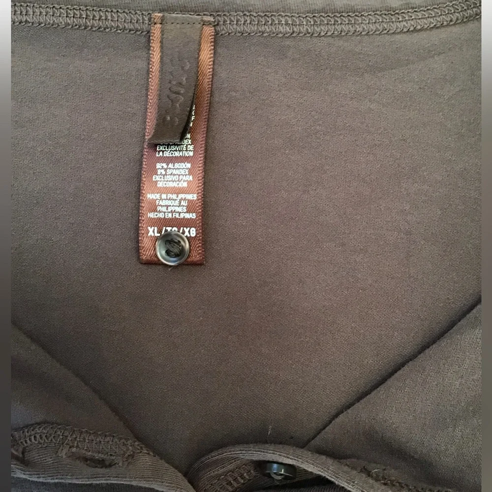 SKIMS Cotton Henley | Cocoa - Picture 7 of 10